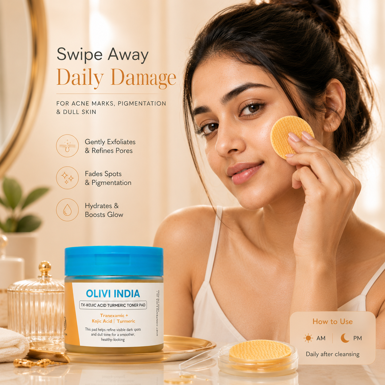 Dr.Melaxin TX Kojic Acid Turmeric Toner Pads