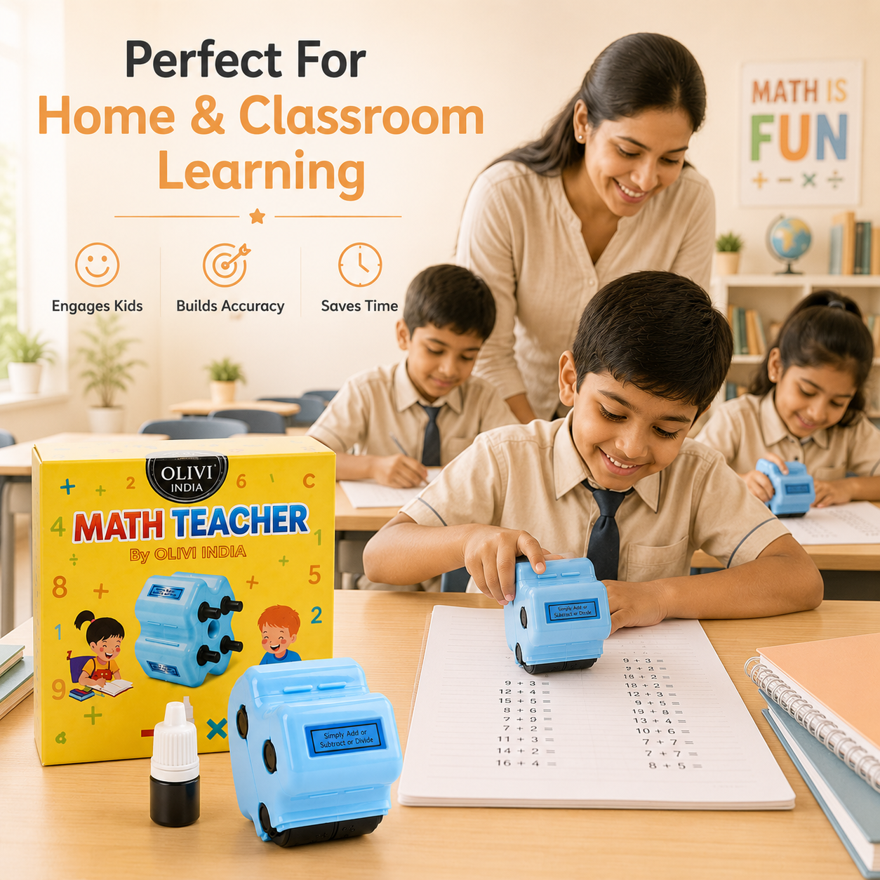 4 in 1 Maths Roller