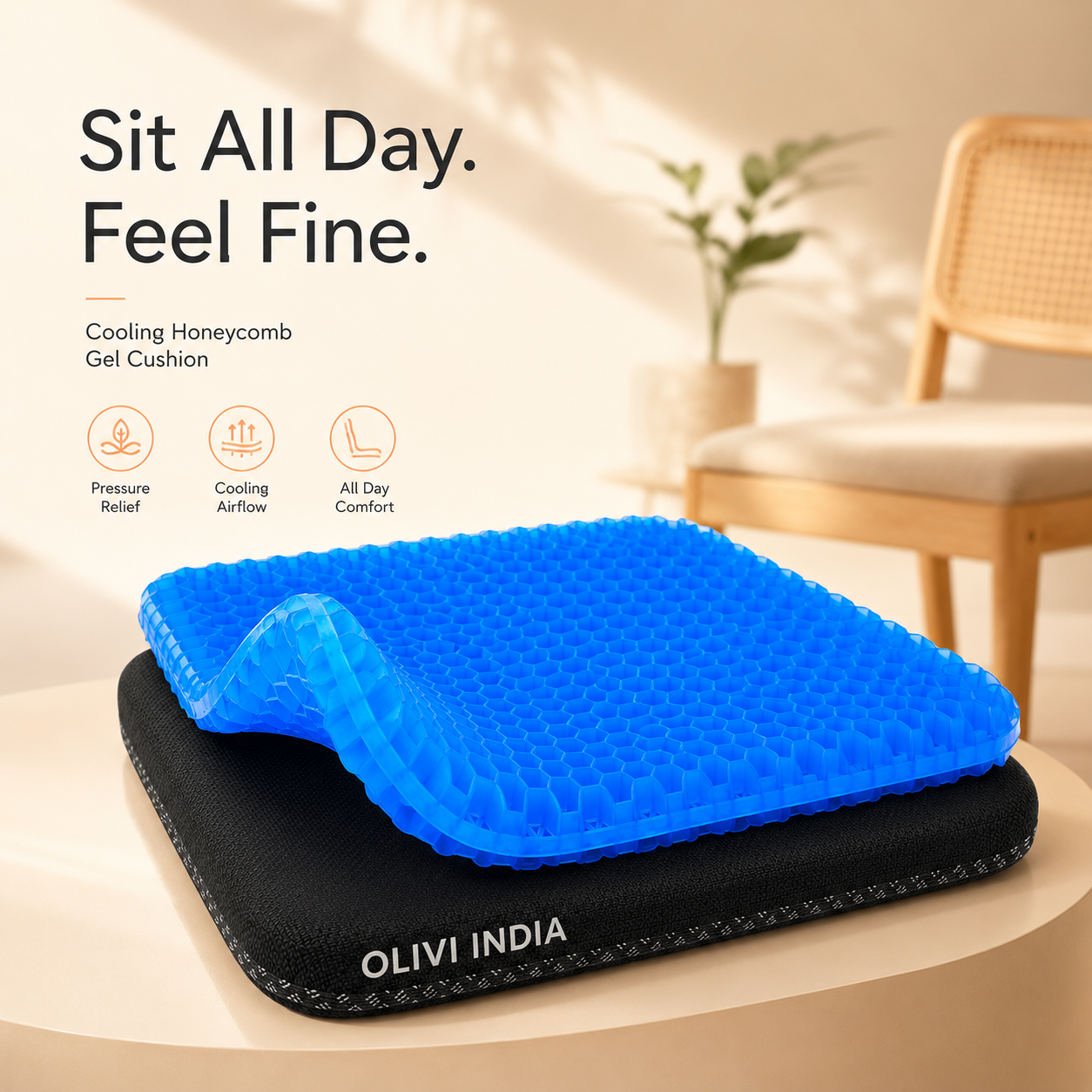 Honeycomb seat cushion