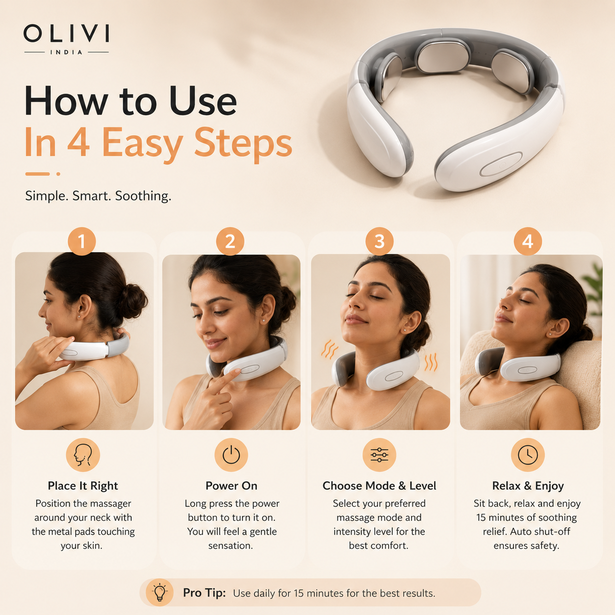 Electric neckband Massager